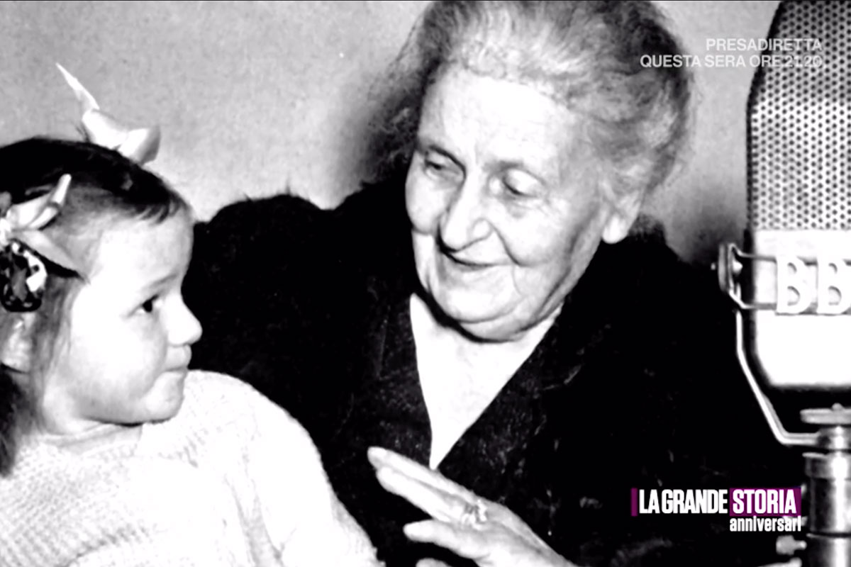 Maria Montessori on Italian TV