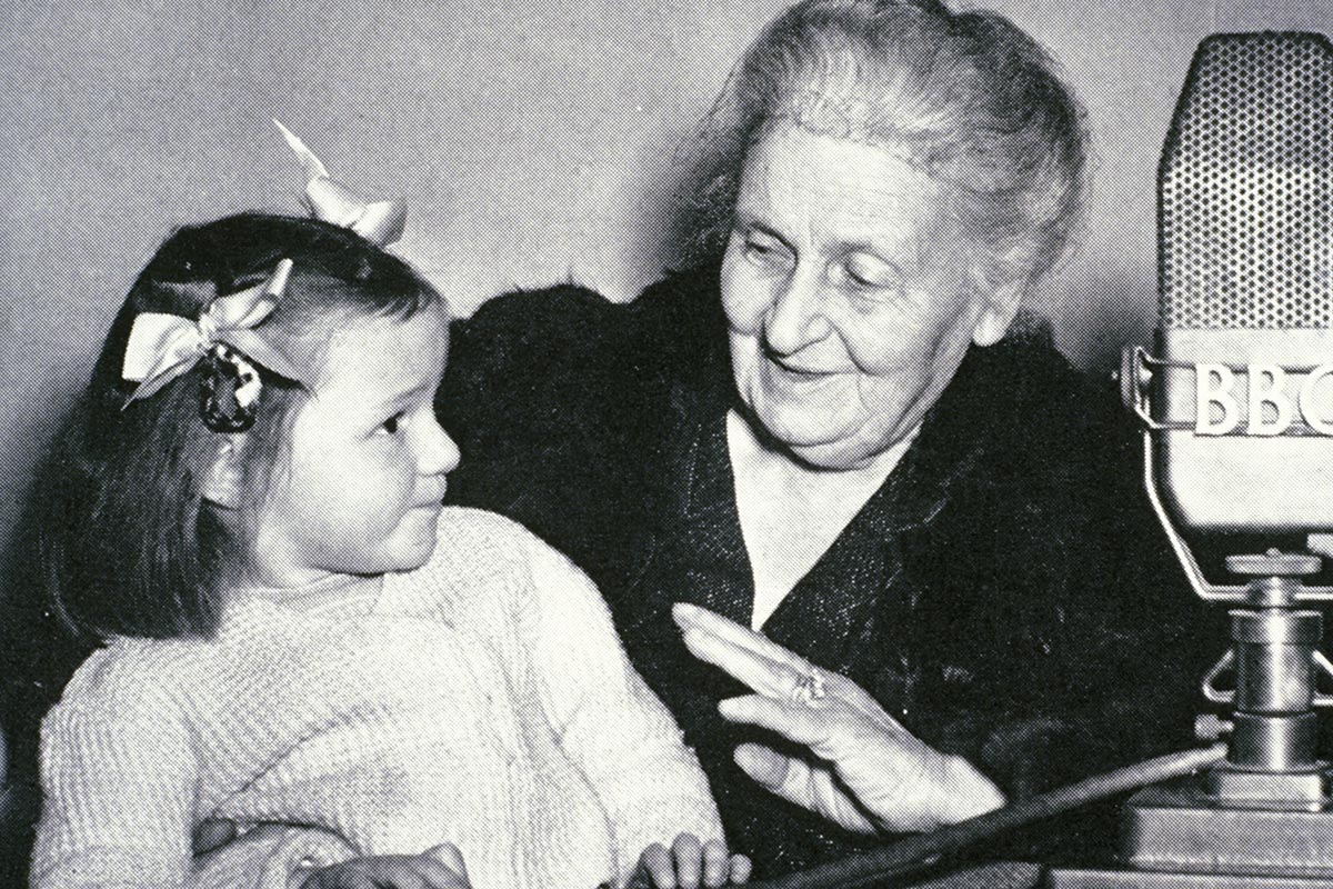 Maria Montessori on radio